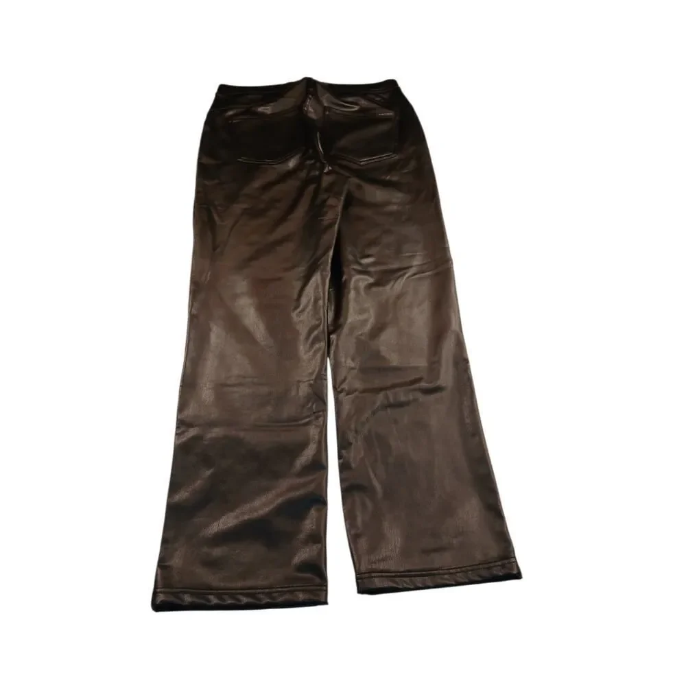 Sanctuary Women's Black Faux Leather Stretchy Pants w/Back Pockets - Size: M